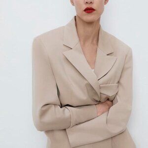 NWT ZARA Long Blazer, Sz XS